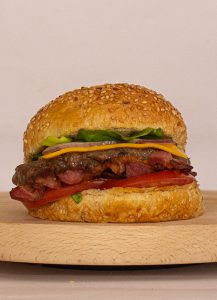 Bacon-cheddar burger Wanted Burger delivery