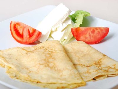 Pancake dry neck, sour cream, cheese Makoko delivery