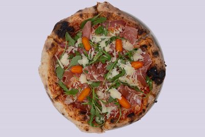 Premium pizza Prosciutto e funghi Banjac 1982 delivery