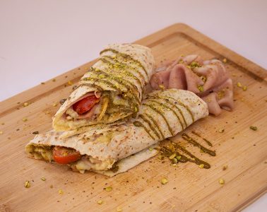 Tortilla mortadella  and  pistachios Banjac 1982 delivery