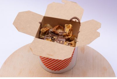 Waffle box Solunac Gyros delivery