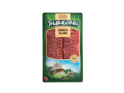 Zlatiborac - domaća salama, slajs 100g Alideda Market delivery