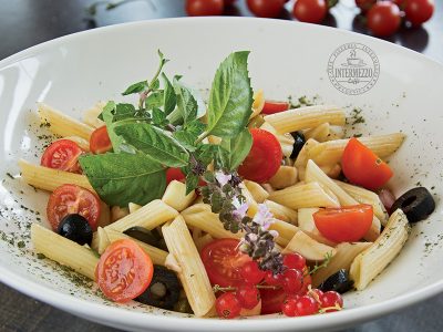 Penne with cherry tomato and mozzarella Intermezzo delivery