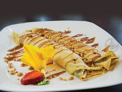 Snickers pancakes Cyrano Caffe Pizzeria delivery