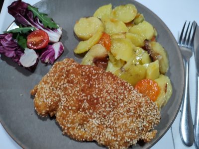Obrok - Susam piletina, prilog, salata Balkan Ekspres Šabac dostava