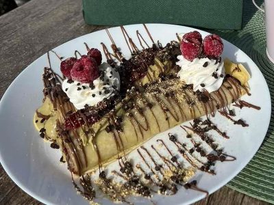 Choco raspberry pancake Kec 1926 delivery