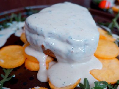 Beefsteak in gorgonzola sauce Bajka delivery