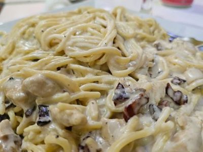 Carbonara pasta special Dolce Mondo delivery