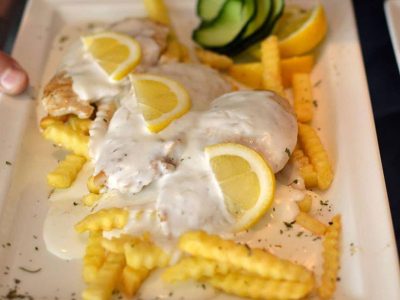 Chicken with lemon sauce Corso delivery