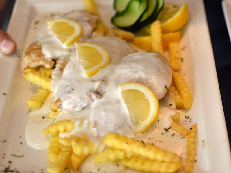 Chicken with lemon sauce delivery