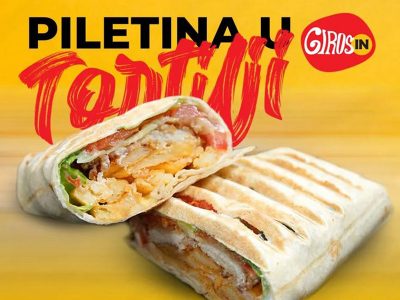 Chicken in a tortilla Giros In delivery