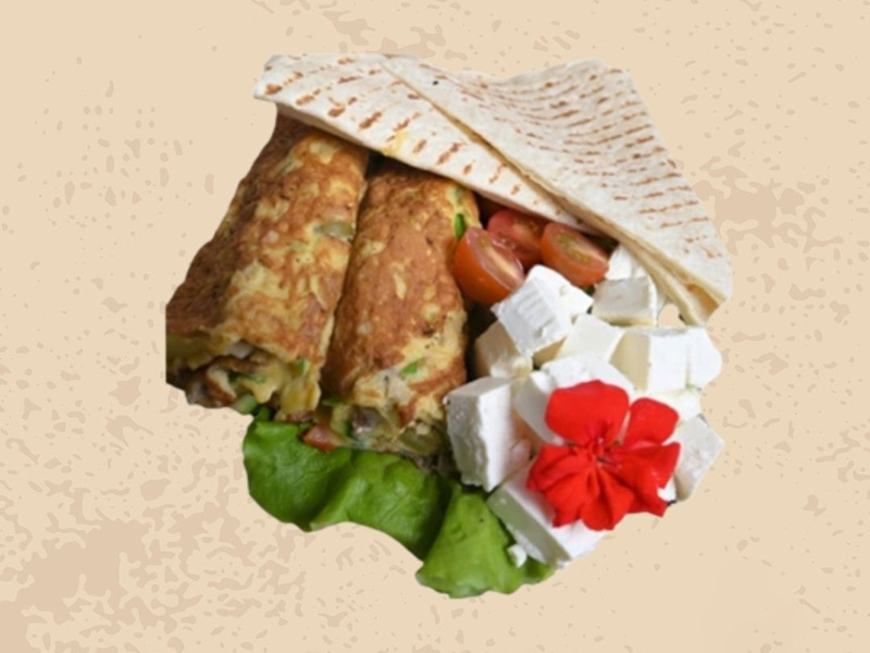 Omelette with vegetables delivery