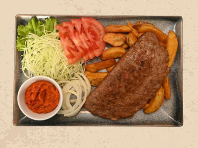 Stuffed pljeskavica - meal La Fiesta Ketering delivery