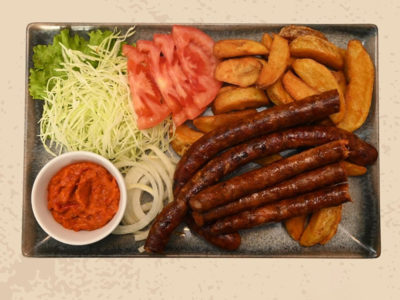 Grilled sausage - meal La Fiesta Ketering delivery