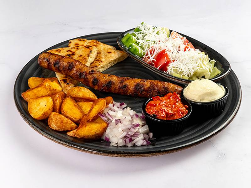 Sausage with cheese - tradicional meal delivery