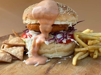 Chicken burger Kod Šmece delivery