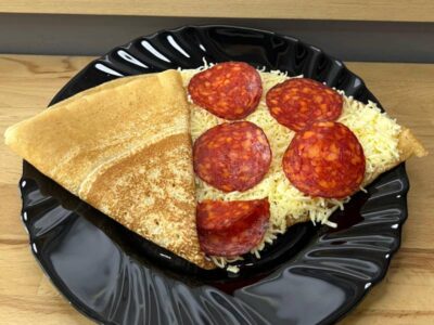 Pancake with kulen Smiley Palačinke delivery