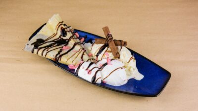 Banana split palačinka Šnicle King dostava