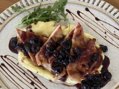 Grilled turkey fillet with blueberry sauce Maria Partel delivery