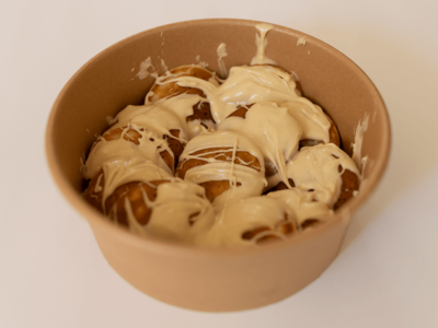 Mini american pancakes with white cream Banjac 1982 delivery