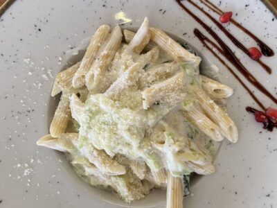 Penne with spinach and zucchini Maria Partel delivery