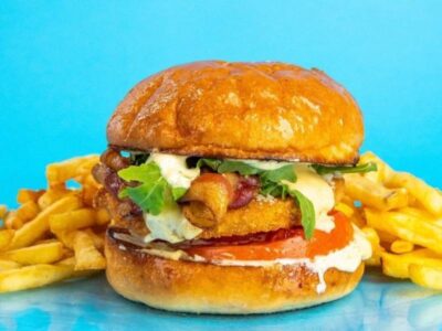 Fried cheese burger Kod Šmece delivery