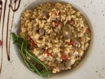 Risotto with steak Maria Partel delivery