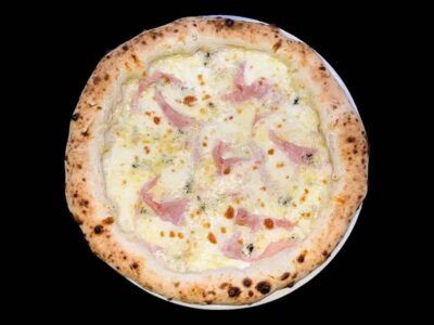 Quattro formaggio pizza with ham Buongiorno delivery