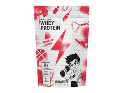 Battery Rebel Whey Protein, Strawberry, 700g Falcons Community Fitness dostava