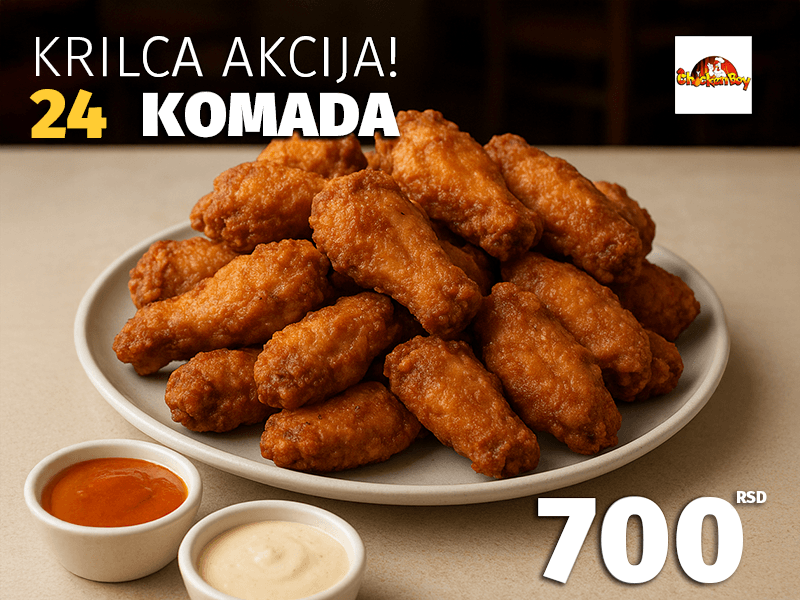 Krilca - akcija 24 komada