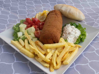 Karadjordje’s chicken steak Amos picerija delivery