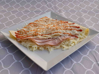 4. Pancake pechenitsa, cheese, sour cream Amos picerija delivery