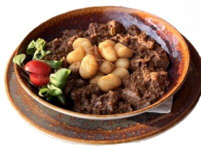 Beef goulash with gnocchi Maria Partel delivery