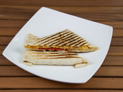 Bubble omelette in tortilla Crispy delivery