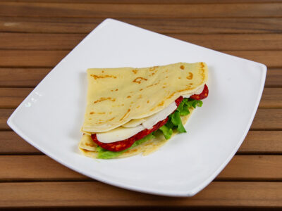 Ham, cheese pancake Crispy delivery