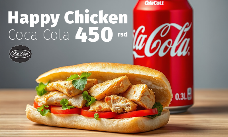 Happy Chicken  i  Coca Cola