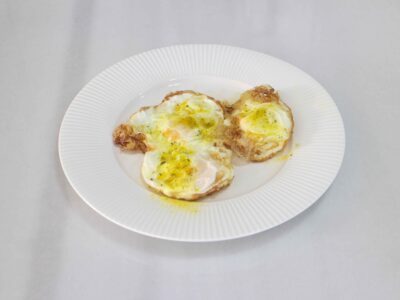Fried egg with bacon A Kitchen delivery