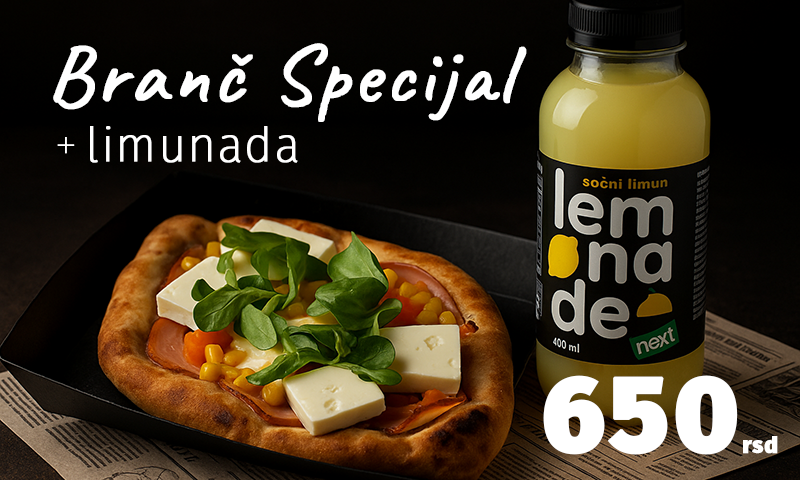 Branč specijal sa dimljenom piletinom + limunada