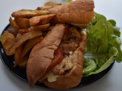 Chicken cheese sandwich Gdin Obrok delivery
