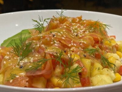 Salmon bowl Bianco Ruma dostava