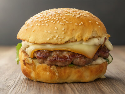 Truffle burger Mona Lisa Burger Bar delivery