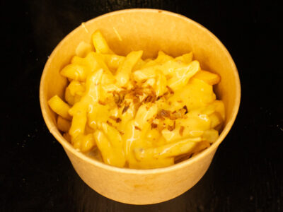 French fries with cheddar cheee Hot Spud delivery