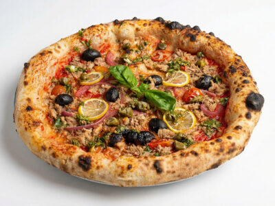 Tonno pica Via Napoli Pizza dostava