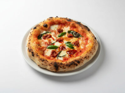 Margherita nduja pizza Angolo Pizza delivery