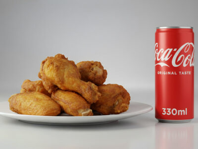 500g chicken wings + Coca-Cola - Original 0.33L Pečenjara Njuškica delivery