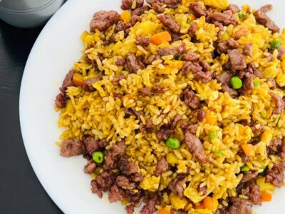 B008 Fried rice with curry and veal Beijing Kineski Restoran delivery