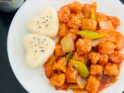 B019 Sweet sour chicken with rice Beijing Kineski Restoran delivery