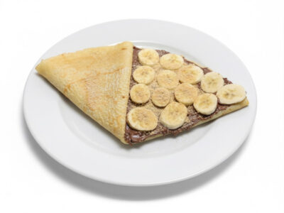 Banana and plazma bisuit pancake Smiley Palačinke delivery