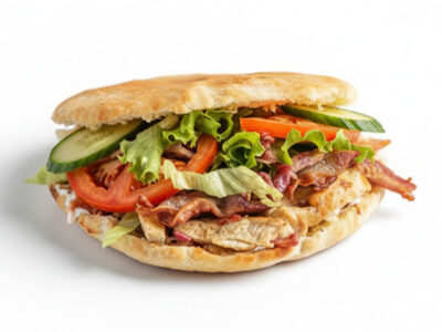 Chicken drumstick bun Amos picerija delivery