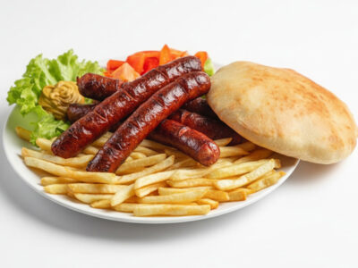 Roštiljska kobasica obrok Amos picerija dostava
